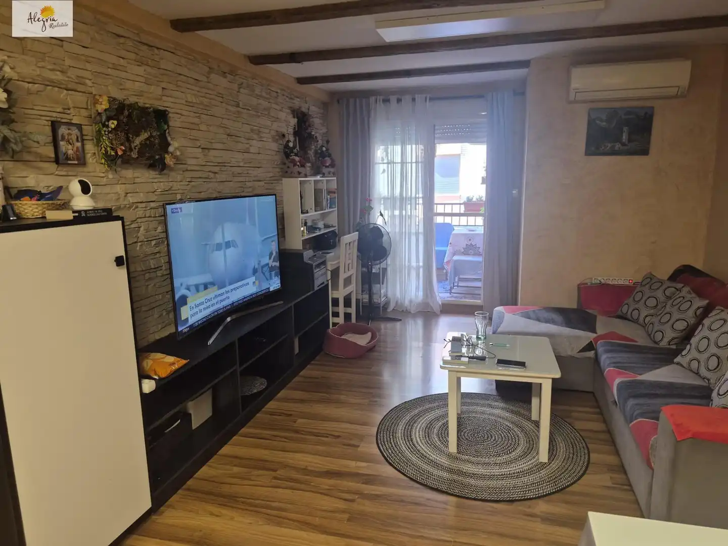 Sala d'estar de Pis en venda en Valencia amb Aire condicionat, Moblat i Balcó
