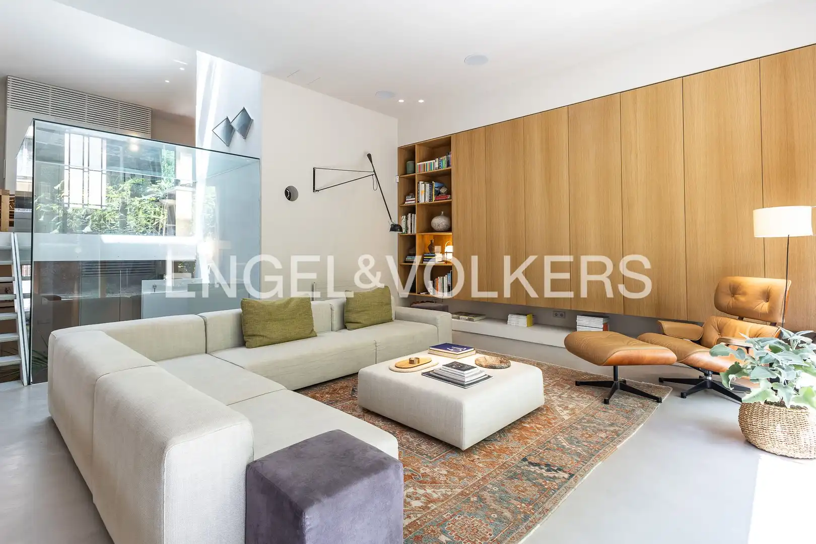 Living room of Houses for rent in Barcelona  with Air Conditioner, Heating and Private garden