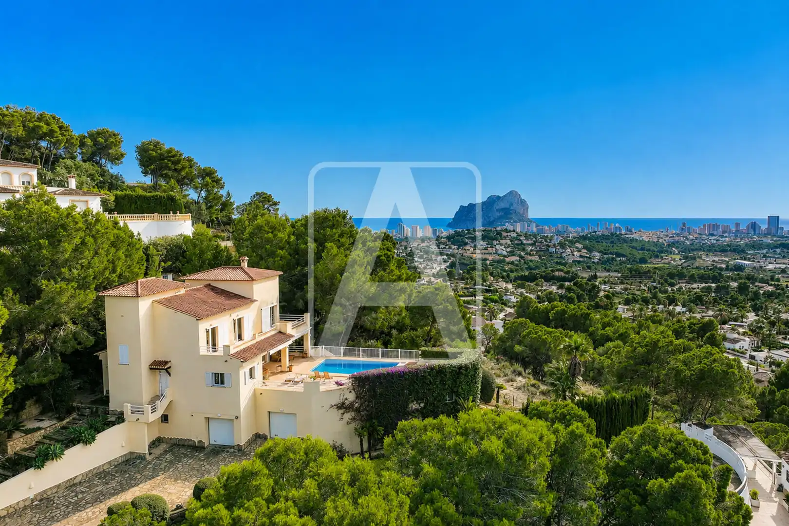 Exterior view of Houses for sale in Calpe / Calp  with Air Conditioner, Heating and Private garden