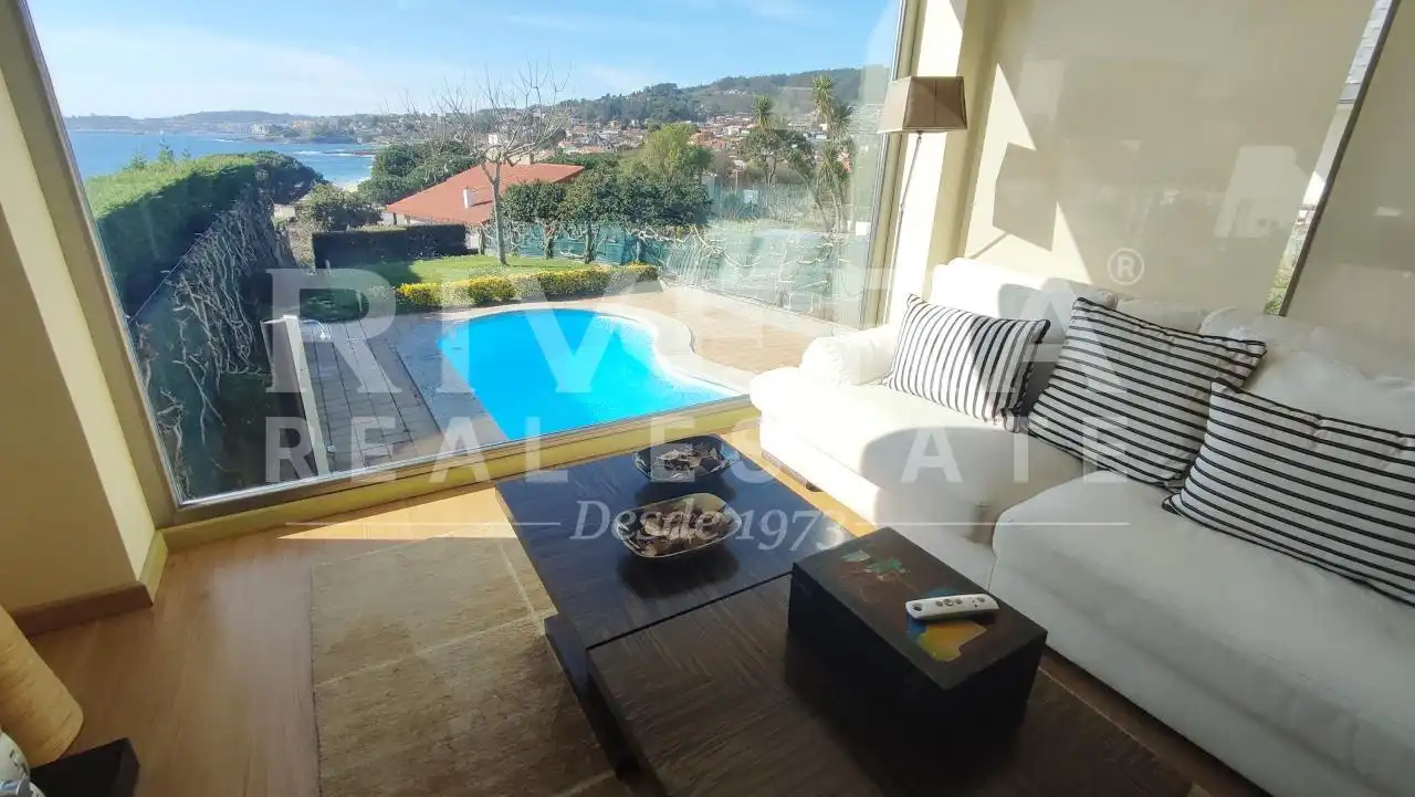 Swimming pool of Detached homes for sale in Sanxenxo  with Heating, Private garden and Terrace