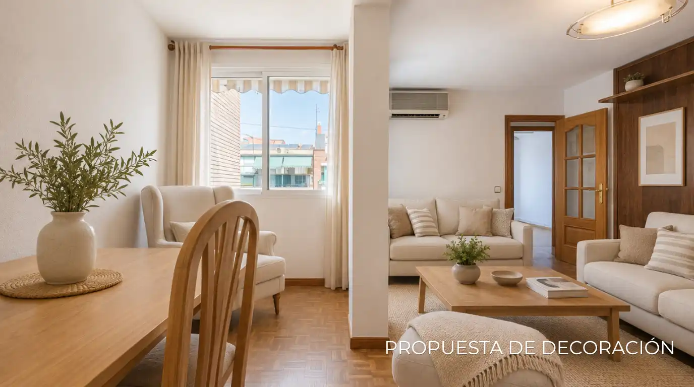 Sala d'estar de Pis en venda en Madrid amb Aire condicionat, Calefacció i Parquet