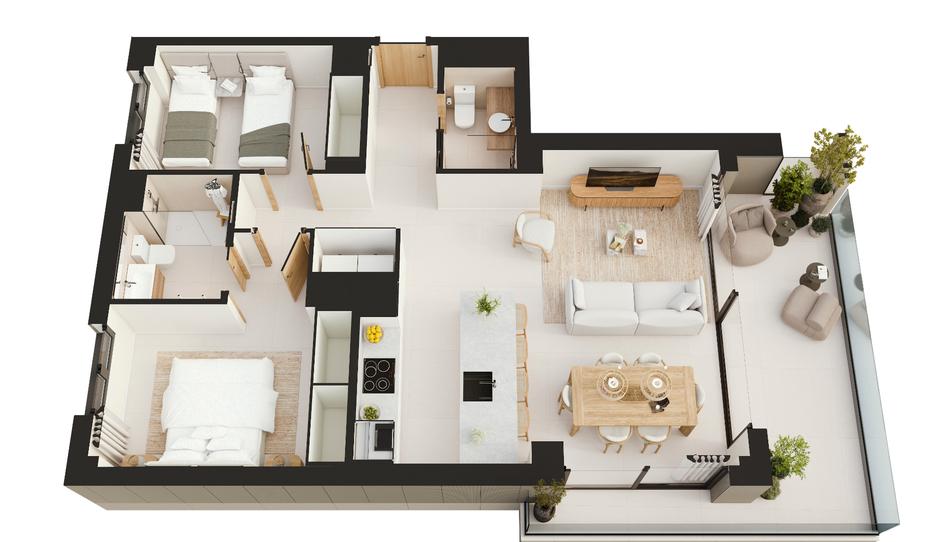 Photo 1 from new construction home in Flat for sale in Passeig del Mar, 27, Platja Gran, Girona