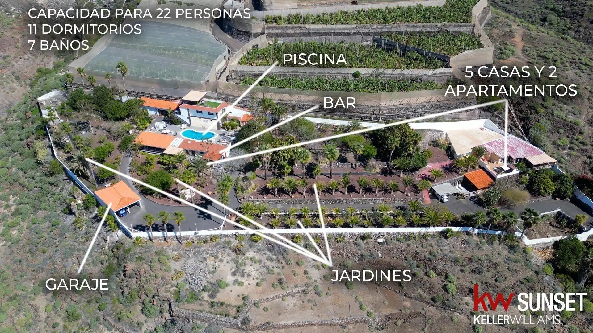 Jardí de Casa o xalet en venda en Guía de Isora amb Aire condicionat, Jardí privat i Terrassa