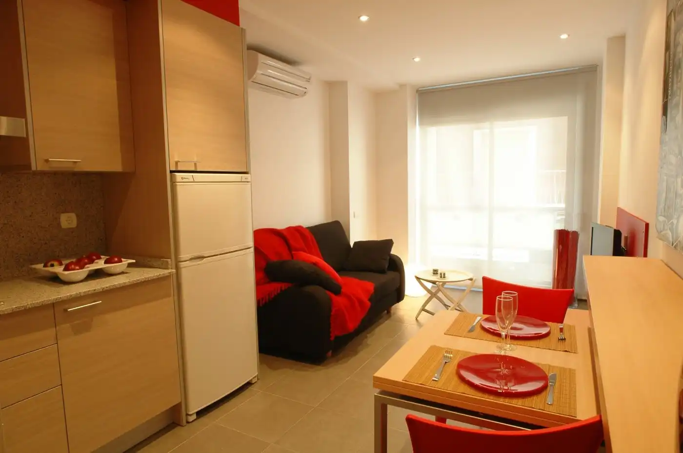 Sala d'estar de Apartament de lloguer en Igualada amb Aire condicionat i Moblat