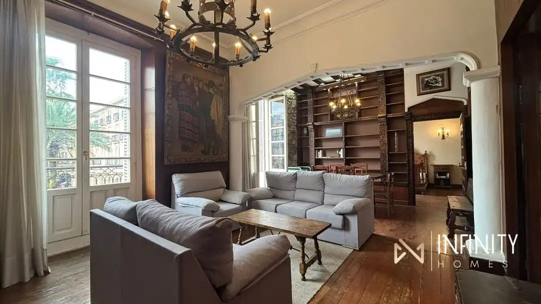 Living room of Flat for rent in Bilbao   with Balcony