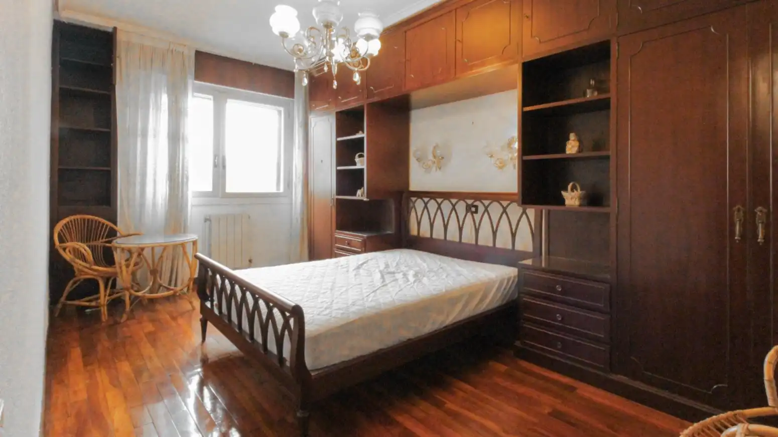 Bedroom of Flat for rent in Santander  with Heating, Parquet flooring and Furnished