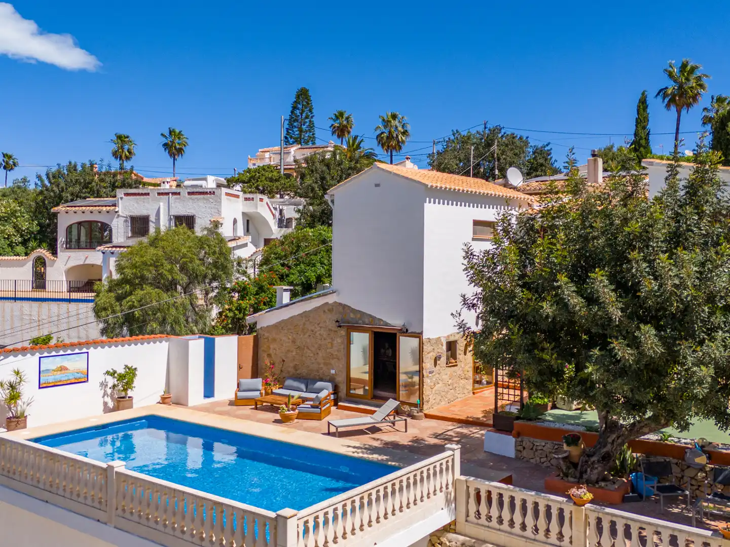 Exterior view of Houses for sale in Dénia  with Air Conditioner, Private garden and Terrace