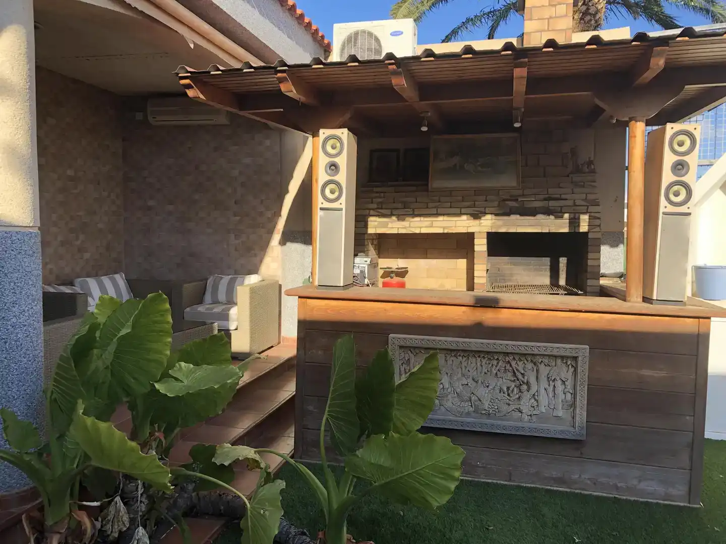 Terrassa de Casa o xalet en venda en Ingenio amb Aire condicionat, Jardí privat i Balcó