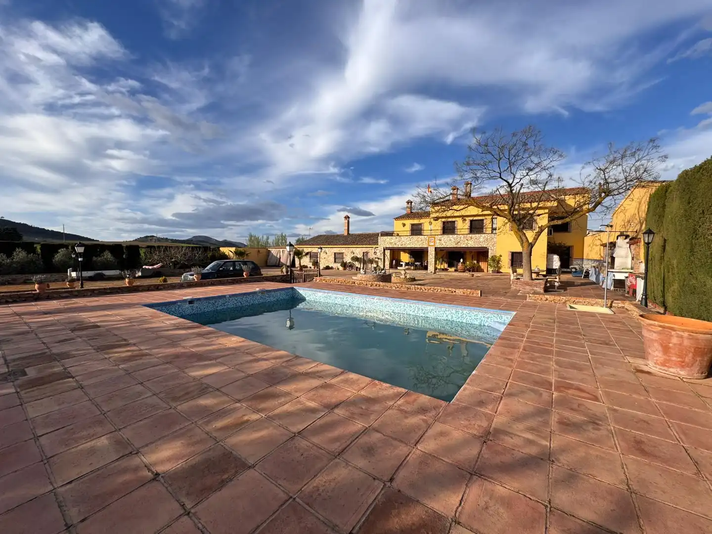 Piscina de Finca rústica en venta en Villanueva del Trabuco con Jardín privado, Trastero y Piscina