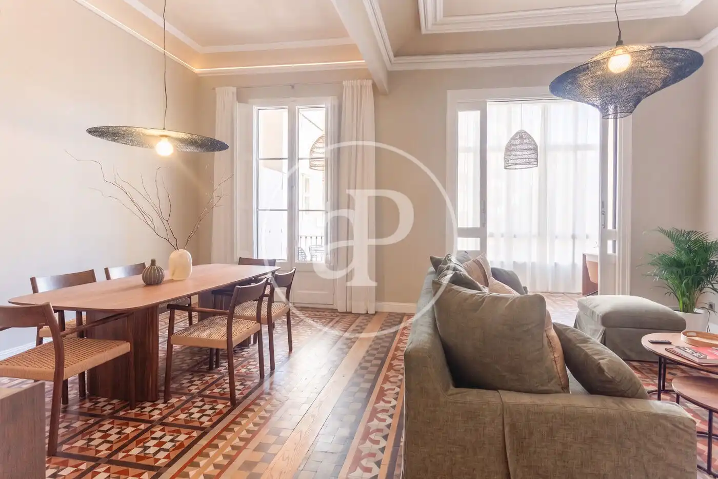 Sala d'estar de Pis de lloguer en Barcelona amb Aire condicionat, Calefacció i Terrassa