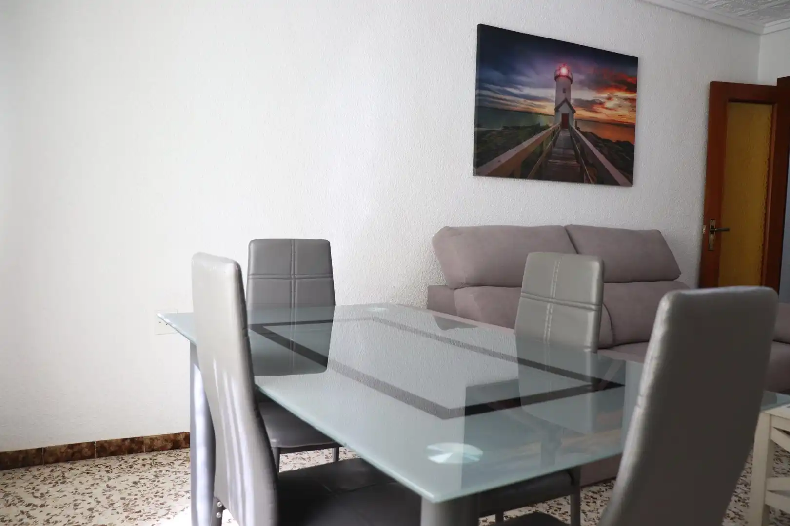 Comedor de Piso de alquiler en Elche / Elx con Aire acondicionado, Amueblado y Balcón