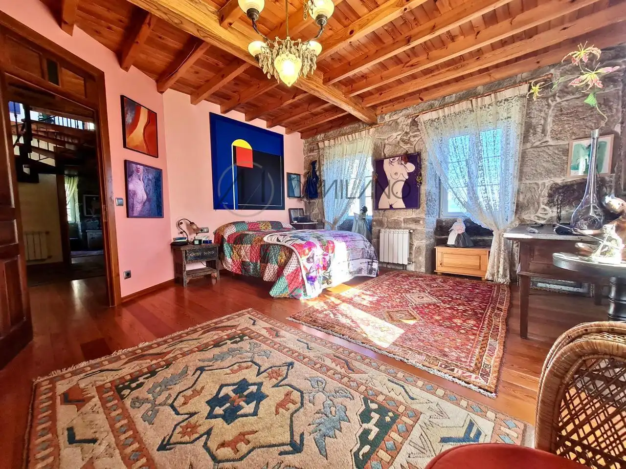 Schlafzimmer von Country house zum Verkauf in Gondomar mit Heizung, Privatgarten und Terrasse