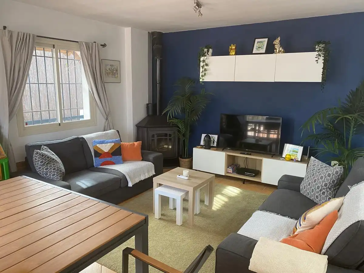 Sala de estar de Casa o chalet de alquiler en Benahavís con Aire acondicionado, Jardín privado y Terraza