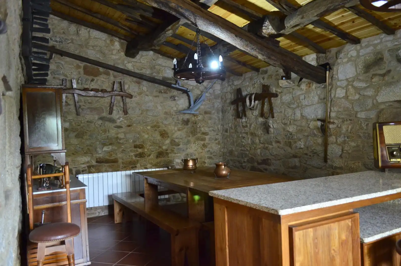 Cocina de Finca rústica en venta en Forcarei con Calefacción, Jardín privado y Trastero