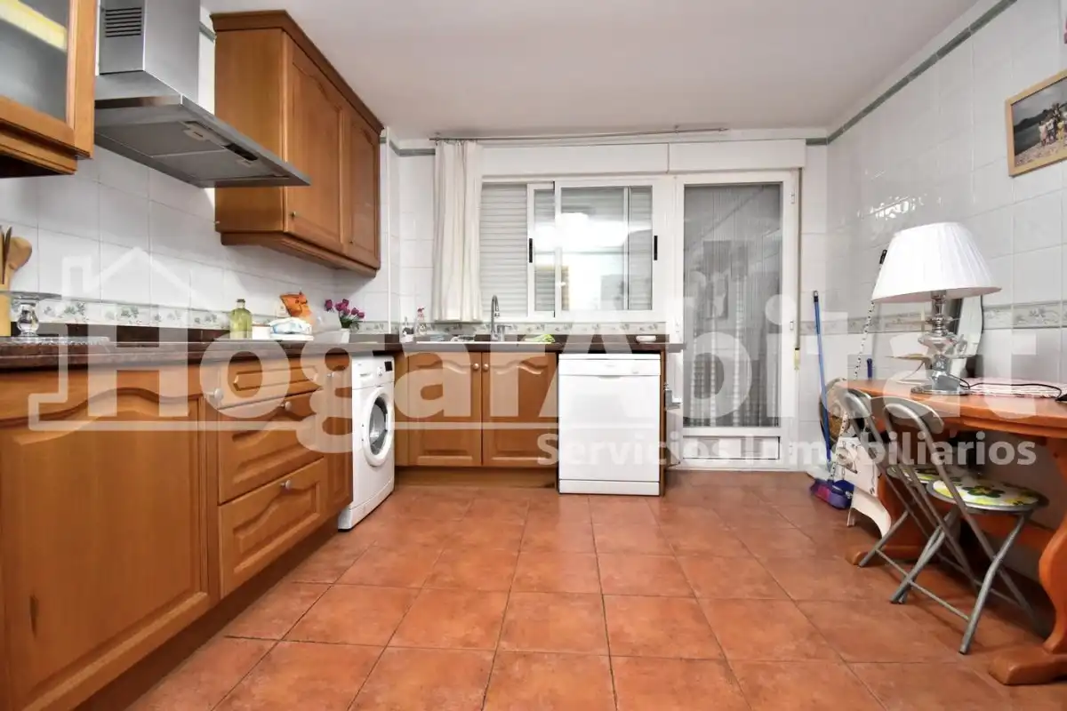 Cocina de Casa adosada en venta en Burriana / Borriana con Jardín privado, Terraza y Piscina comunitaria