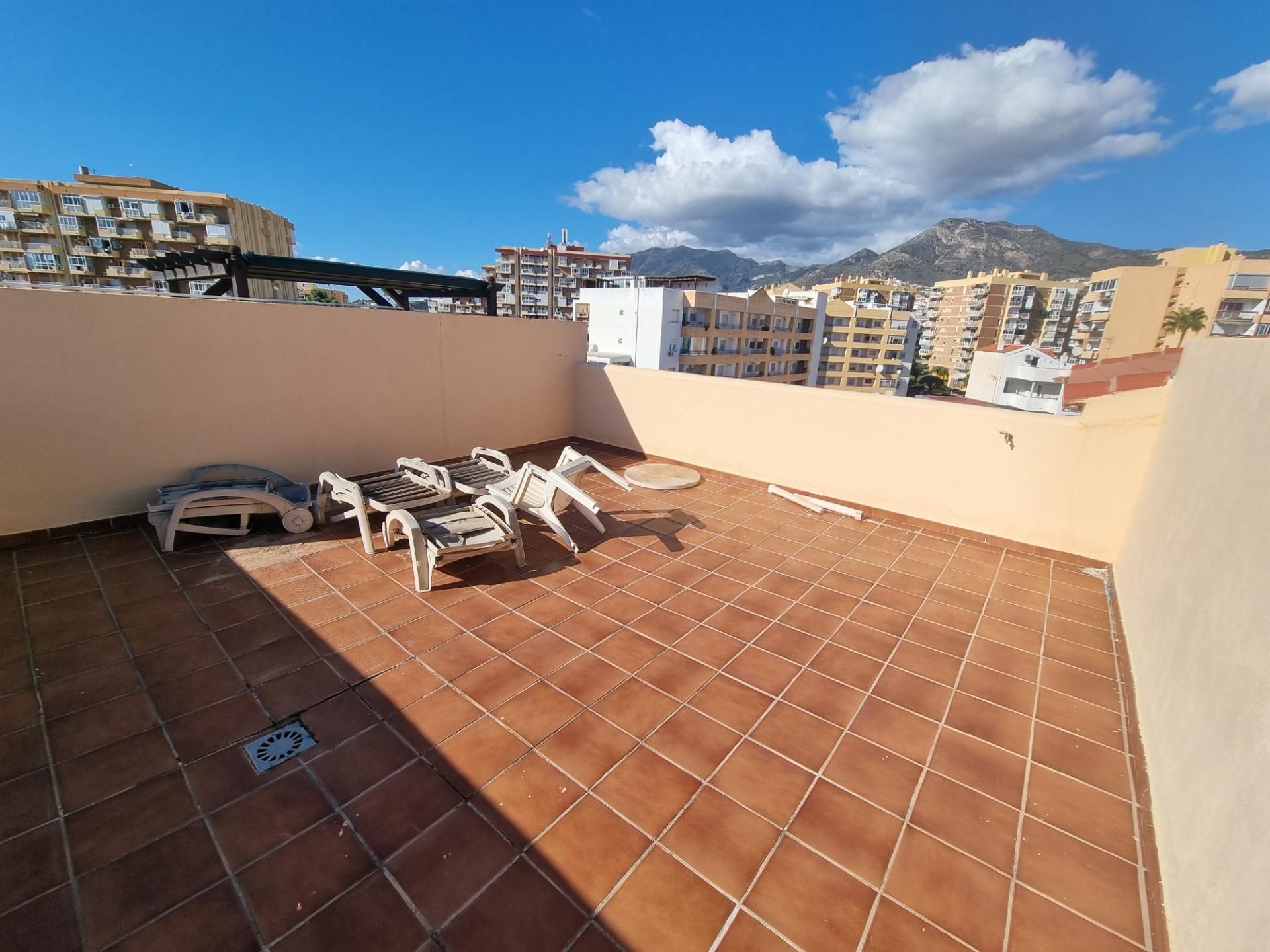 Terrace of Attic for sale in Benalmádena  with Air Conditioner, Private garden and Parquet flooring
