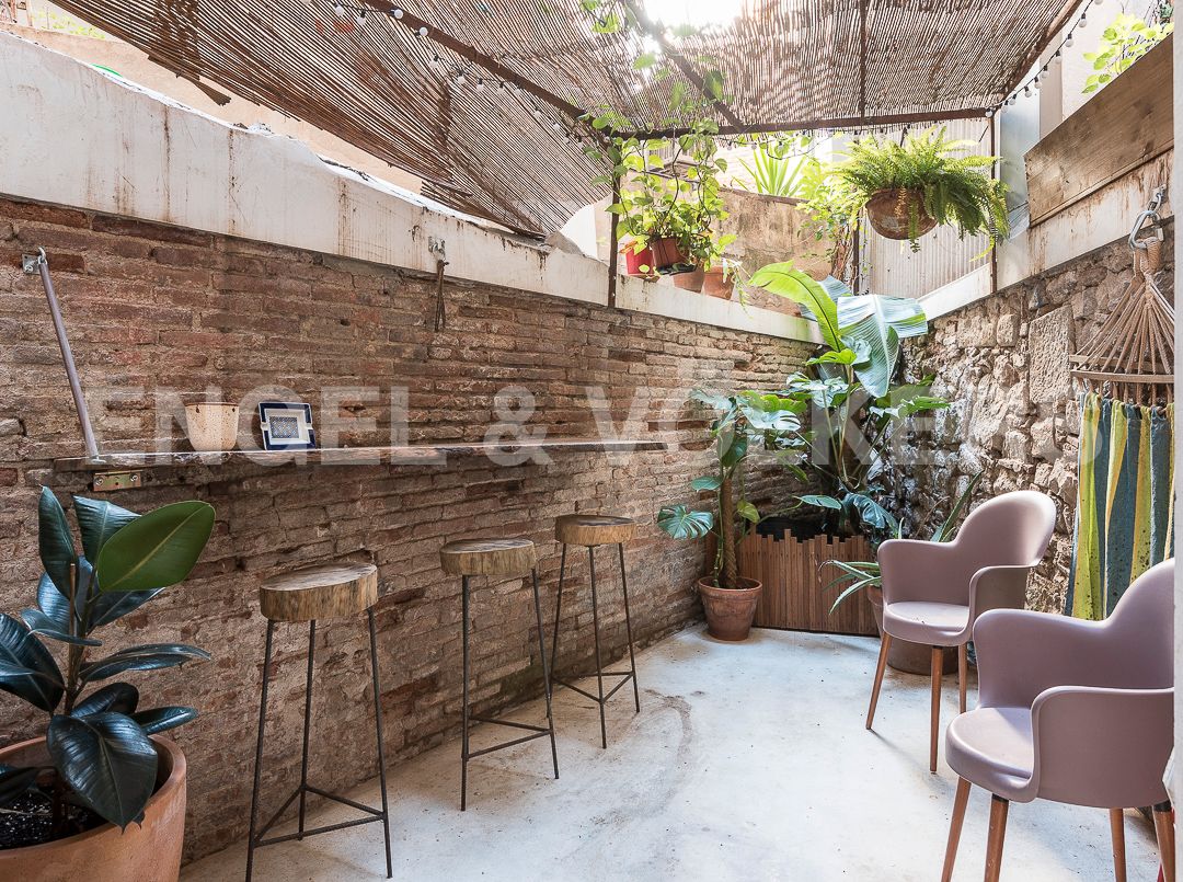 Terrace of Apartment for sale in  Barcelona Capital  with Air Conditioner, Heating and Private garden