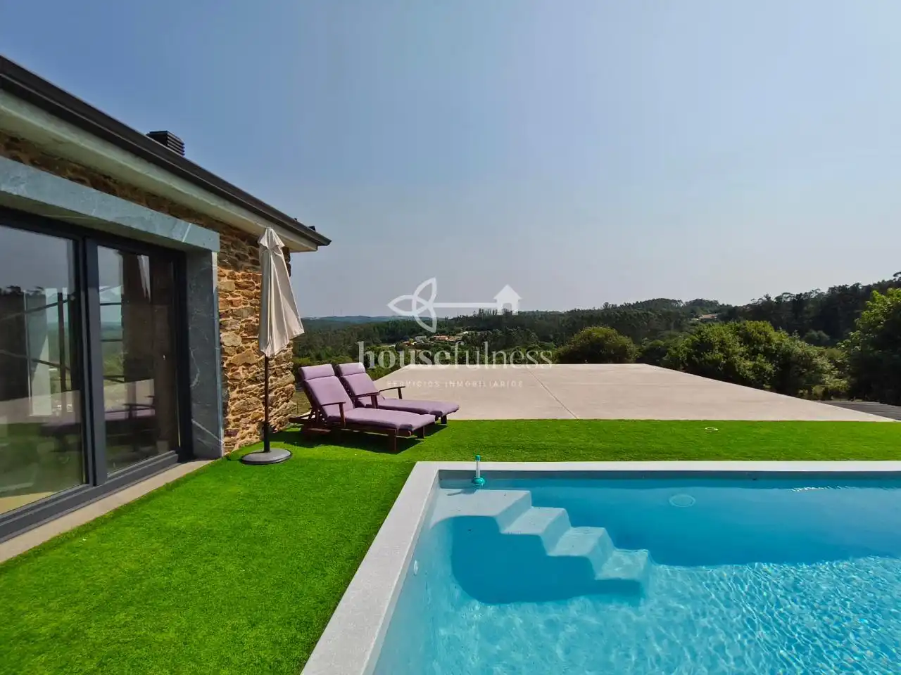 Terrassa de Casa o xalet en venda en Cerdido amb Calefacció, Jardí privat i Terrassa