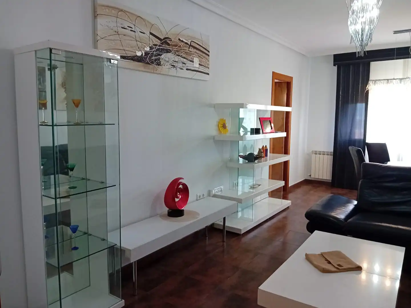 Living room of Flat for rent in Puertollano  with Air Conditioner, Heating and Parquet flooring