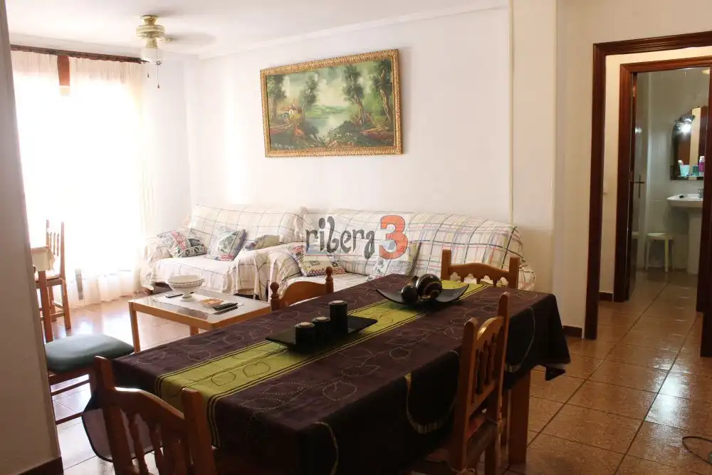 Living room of Flat for sale in San Javier  with Air Conditioner, Terrace and Furnished