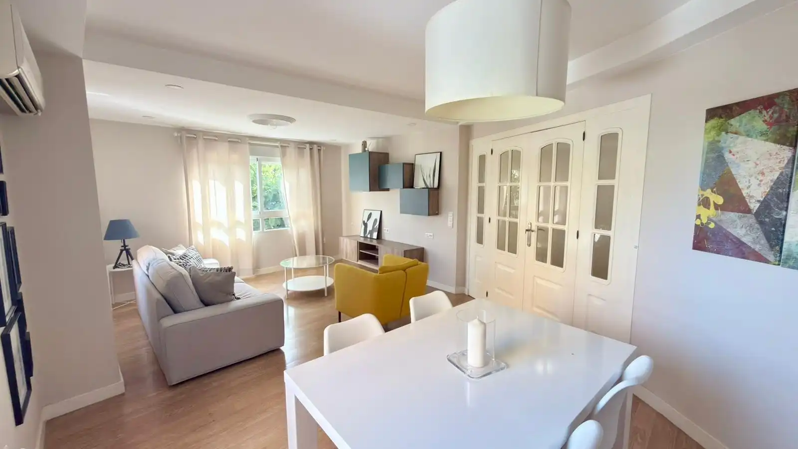 Sala d'estar de Apartament en venda en Murcia amb Aire condicionat, Terrassa i Moblat