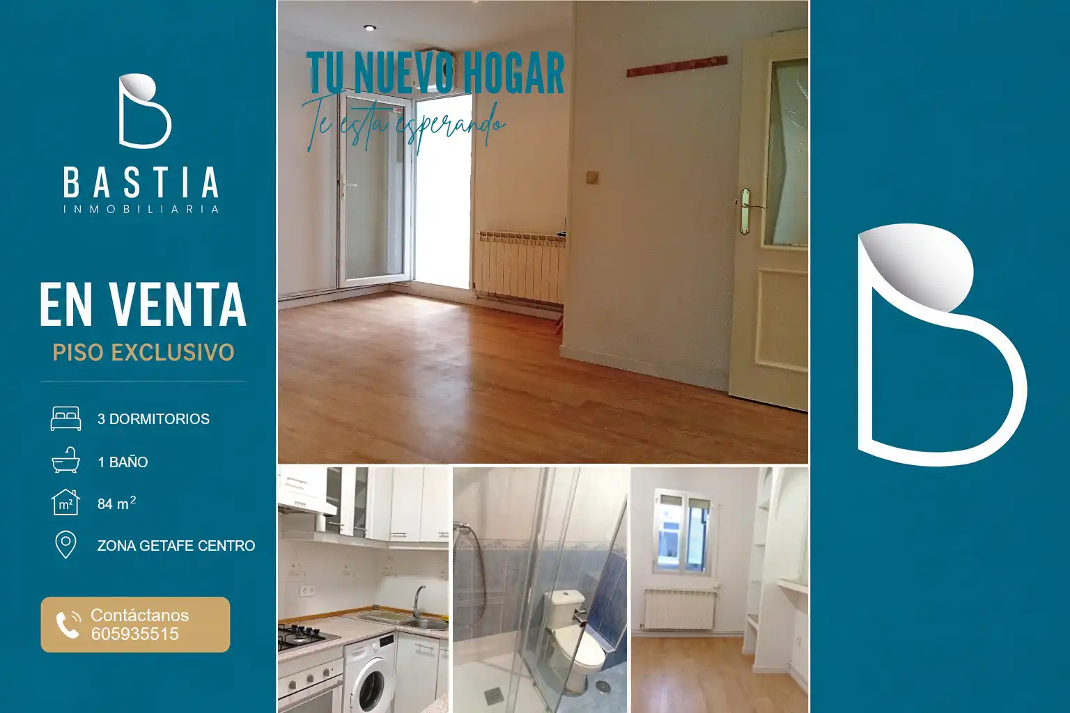 Cocina de Piso en venta en Getafe con Calefacción, Terraza y Balcón