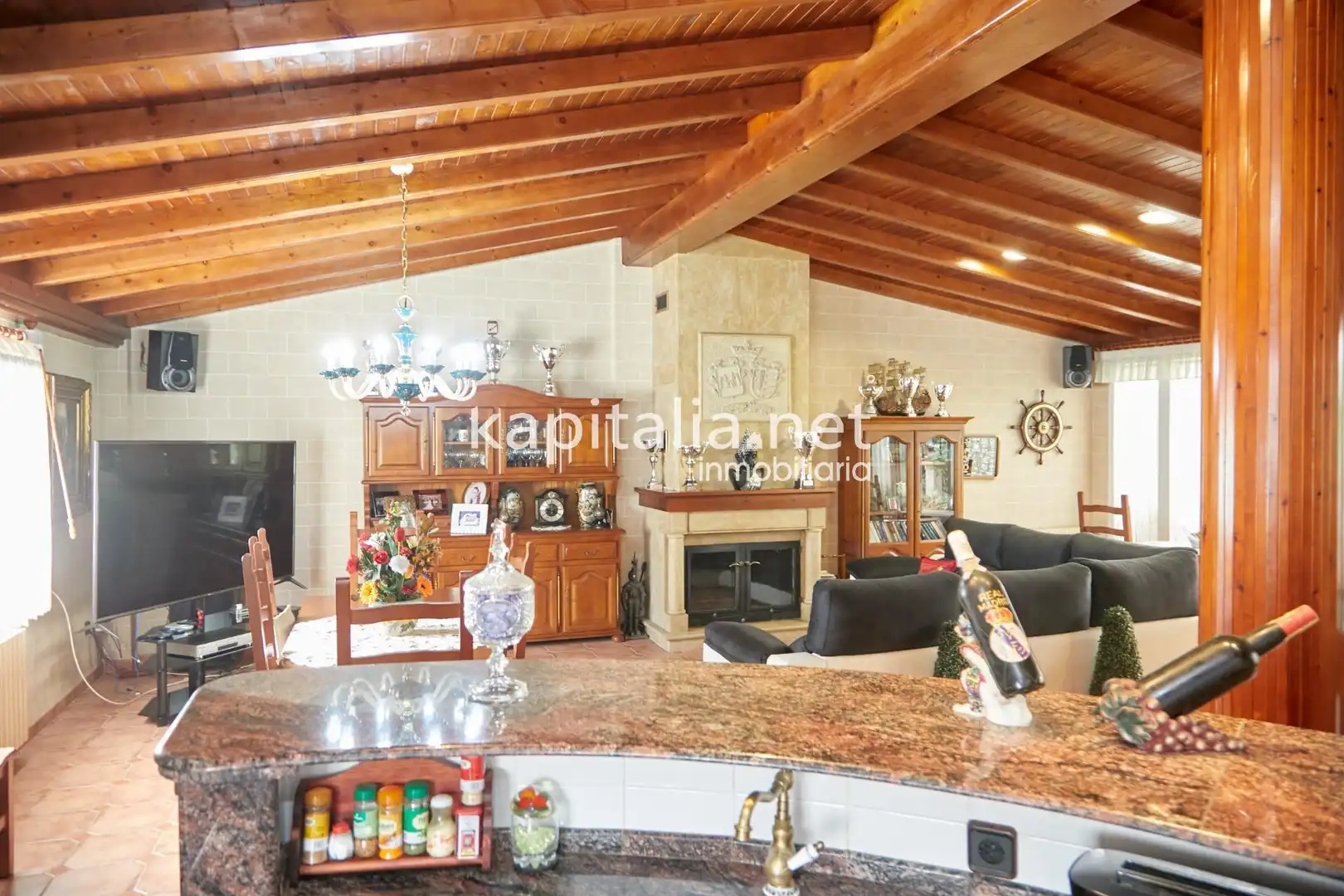 Cocina de Casa adosada en venta en Albaida con Aire acondicionado, Terraza y Trastero