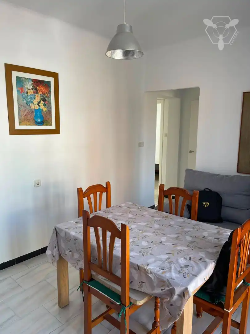 Dining room of Flat for sale in Huelva  with Terrace and Furnished