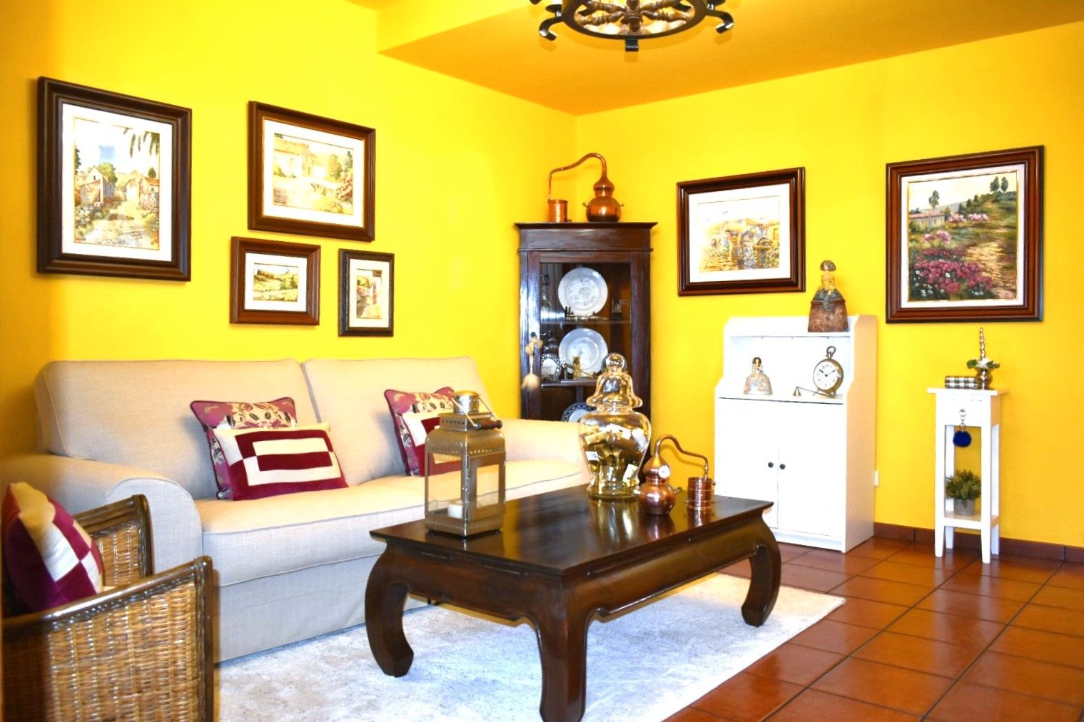 Sala de estar de Casa adosada en venta en Teror con Terraza