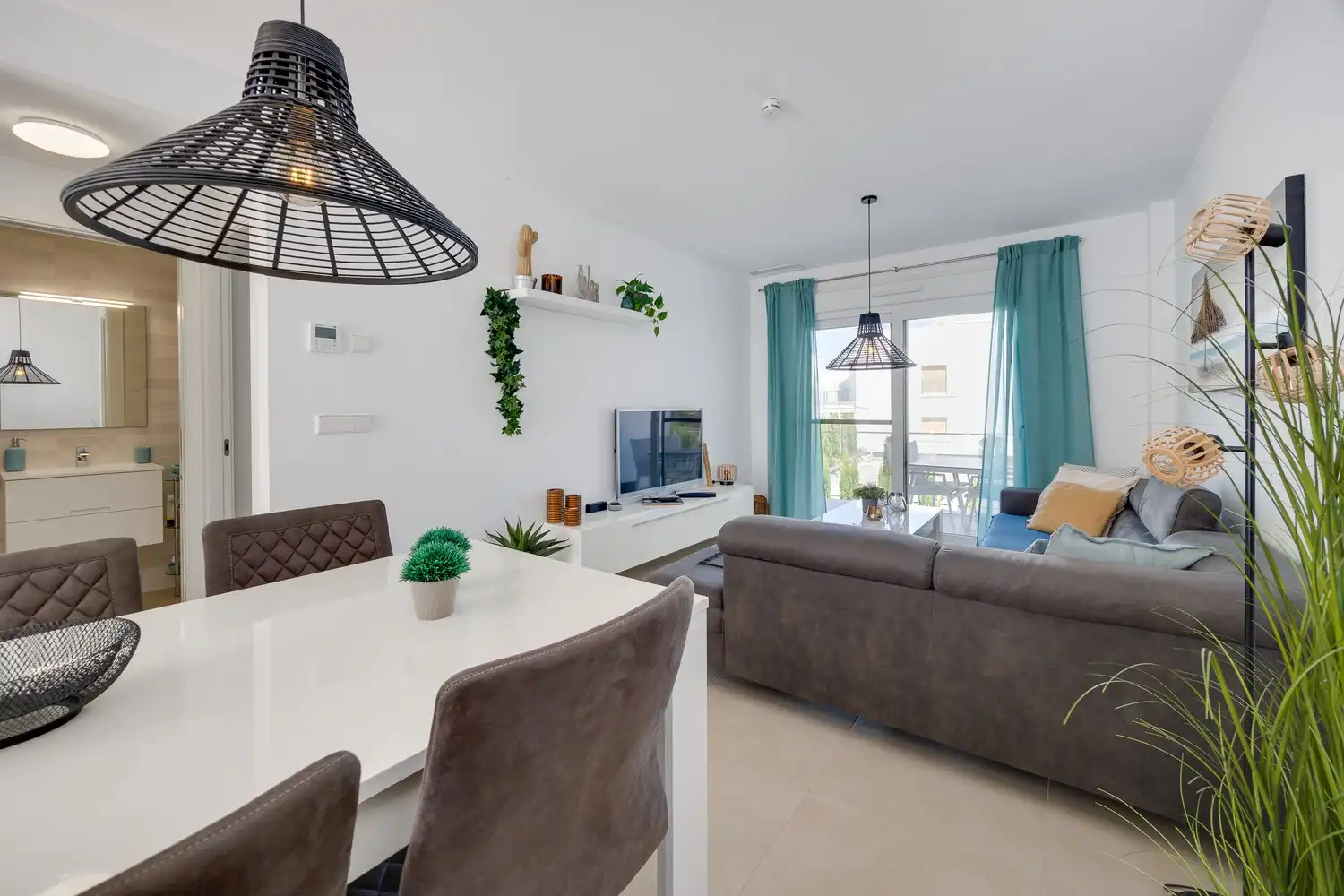 Sala de estar de Apartamento en venta en Pilar de la Horadada con Terraza
