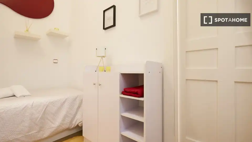Habitación de Piso de alquiler en Madrid con Aire acondicionado, Calefacción y Amueblado