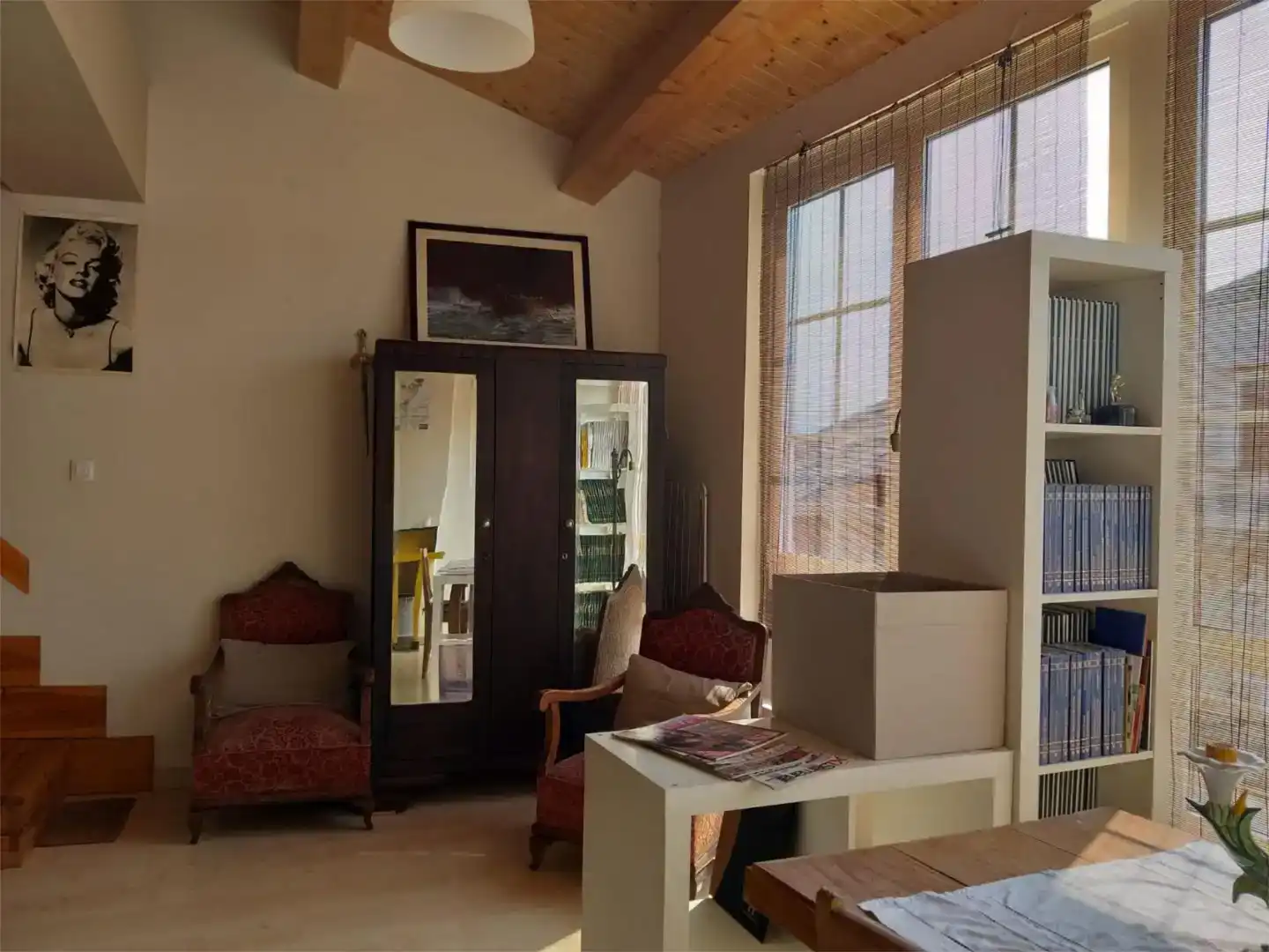 Sala d'estar de Pis en venda en Sarria