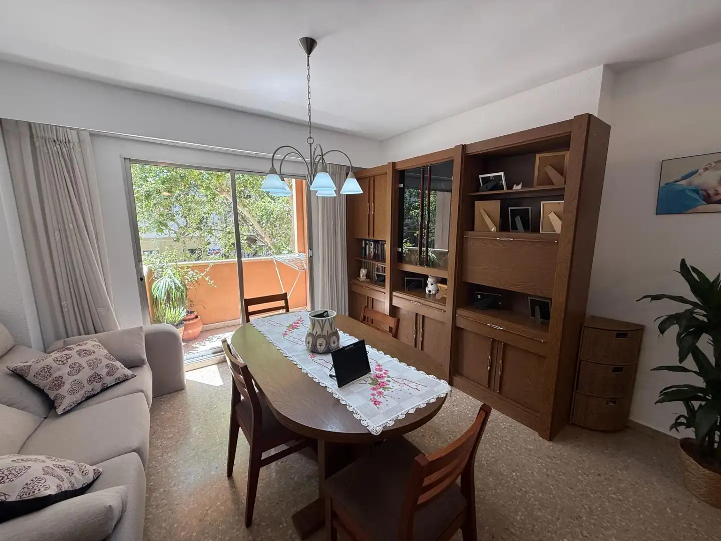 Esszimmer von Wohnung zum Verkauf in Valencia mit Klimaanlage und Balkon