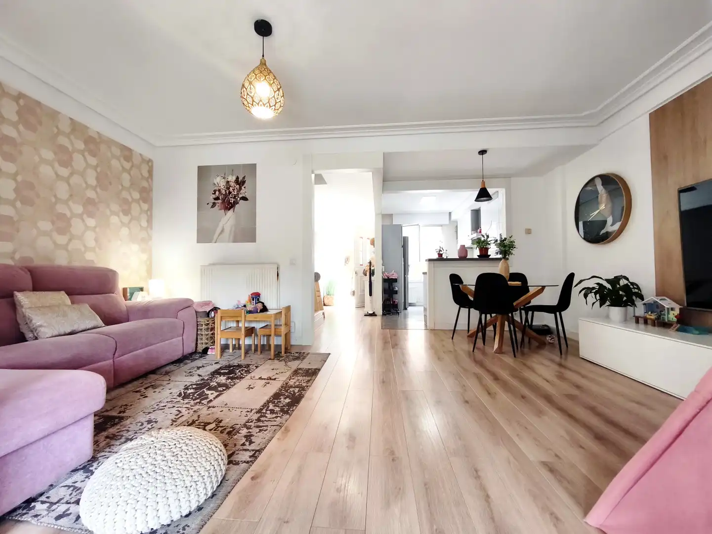 Sala d'estar de Casa o xalet en venda en Lardero amb Aire condicionat, Calefacció i Jardí privat