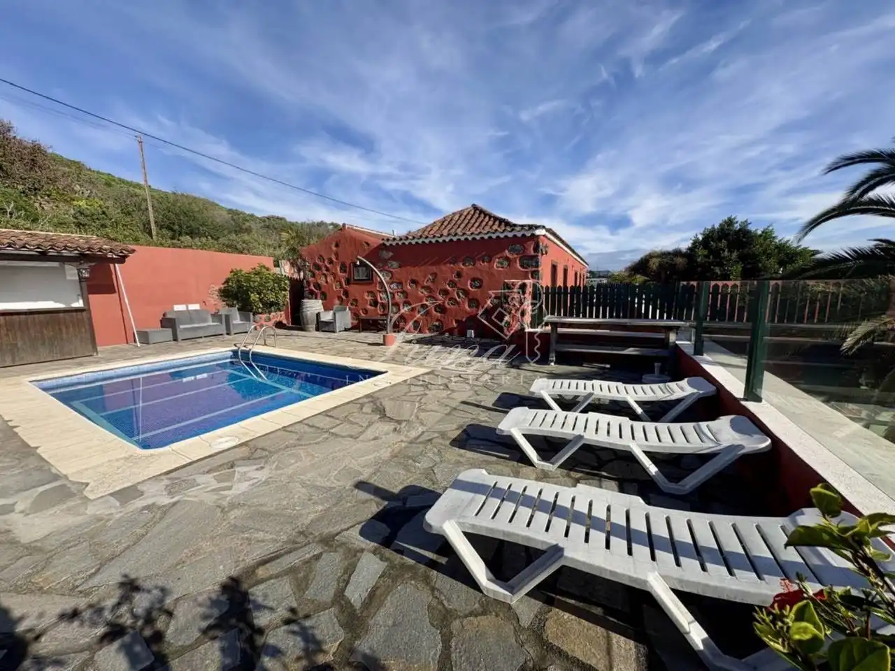 Vista exterior de Casa o xalet en venda en Villa de Mazo amb Terrassa i Piscina