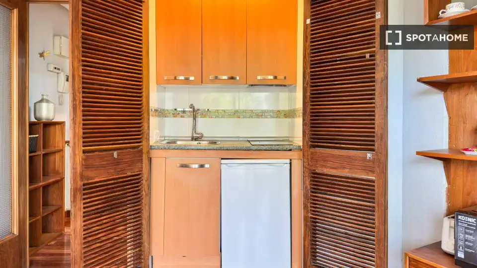 Cocina de Estudio para compartir en Madrid con Aire acondicionado, Calefacción y Terraza