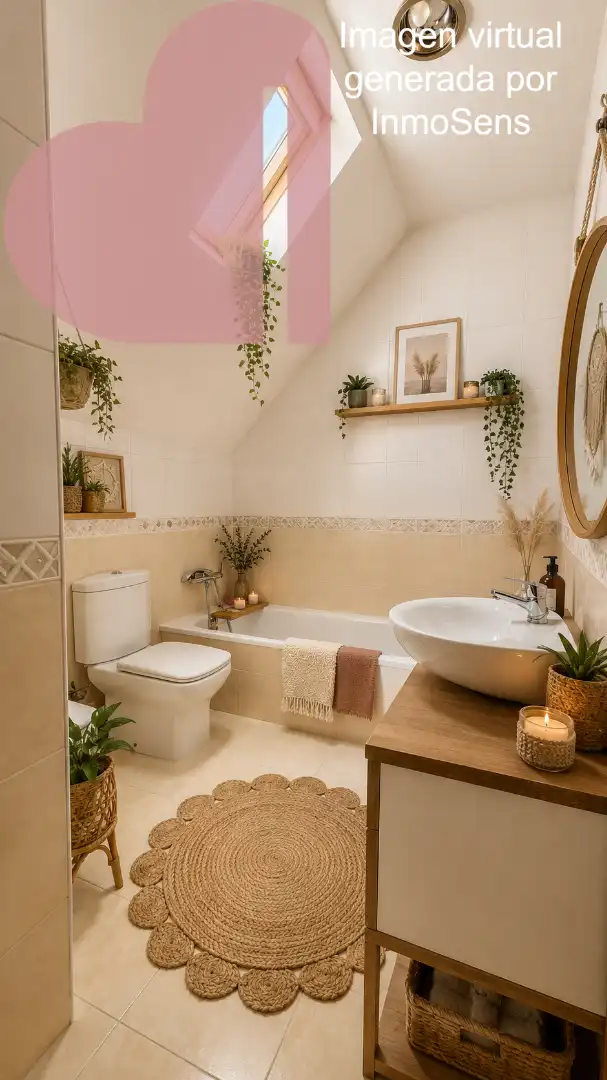 Baño de Casa o chalet en venta en Vallirana con Jardín privado, Parquet y Terraza