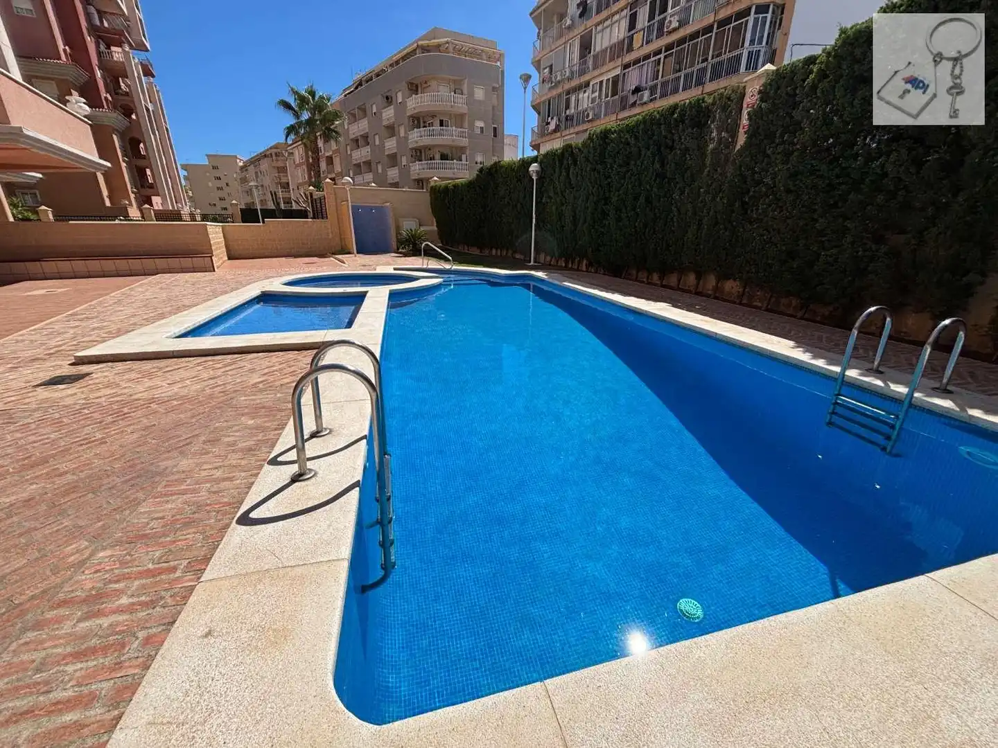 Swimming pool of Flat for sale in Playa de los Locos