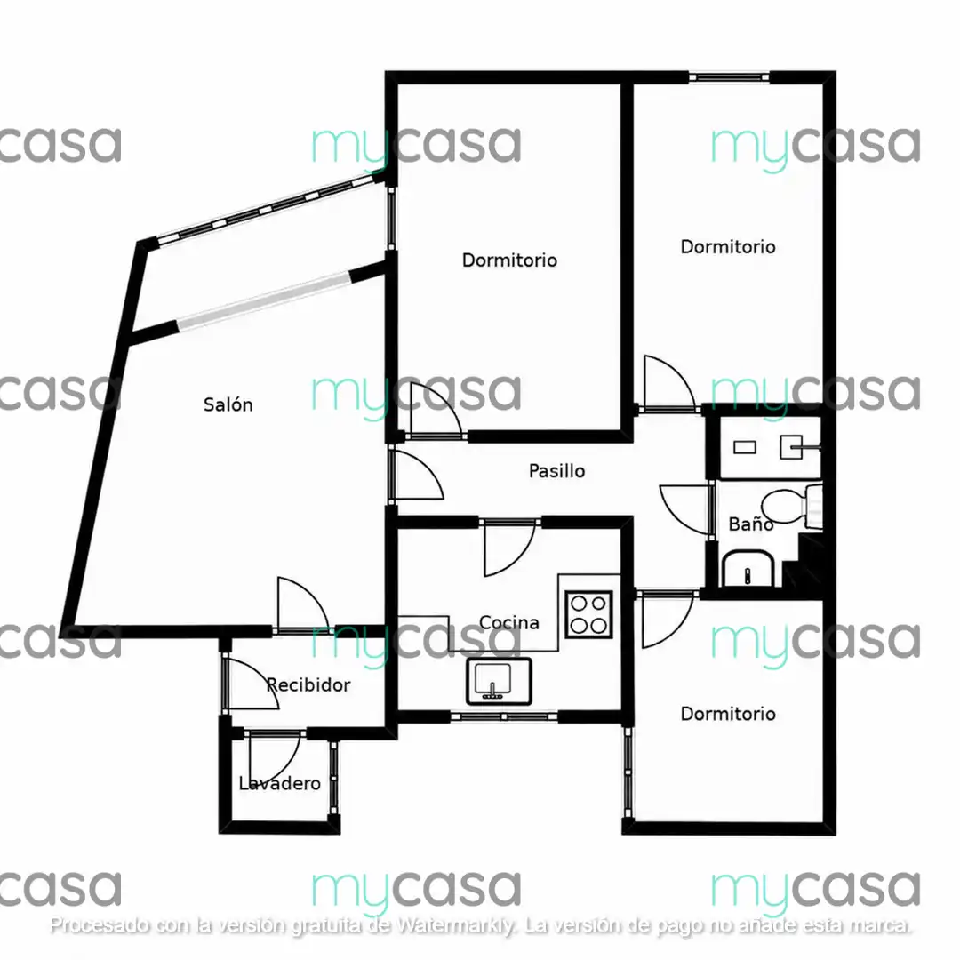 Wohnung zum Verkauf in Barcelona mit Klimaanlage, Heizung und Parkett