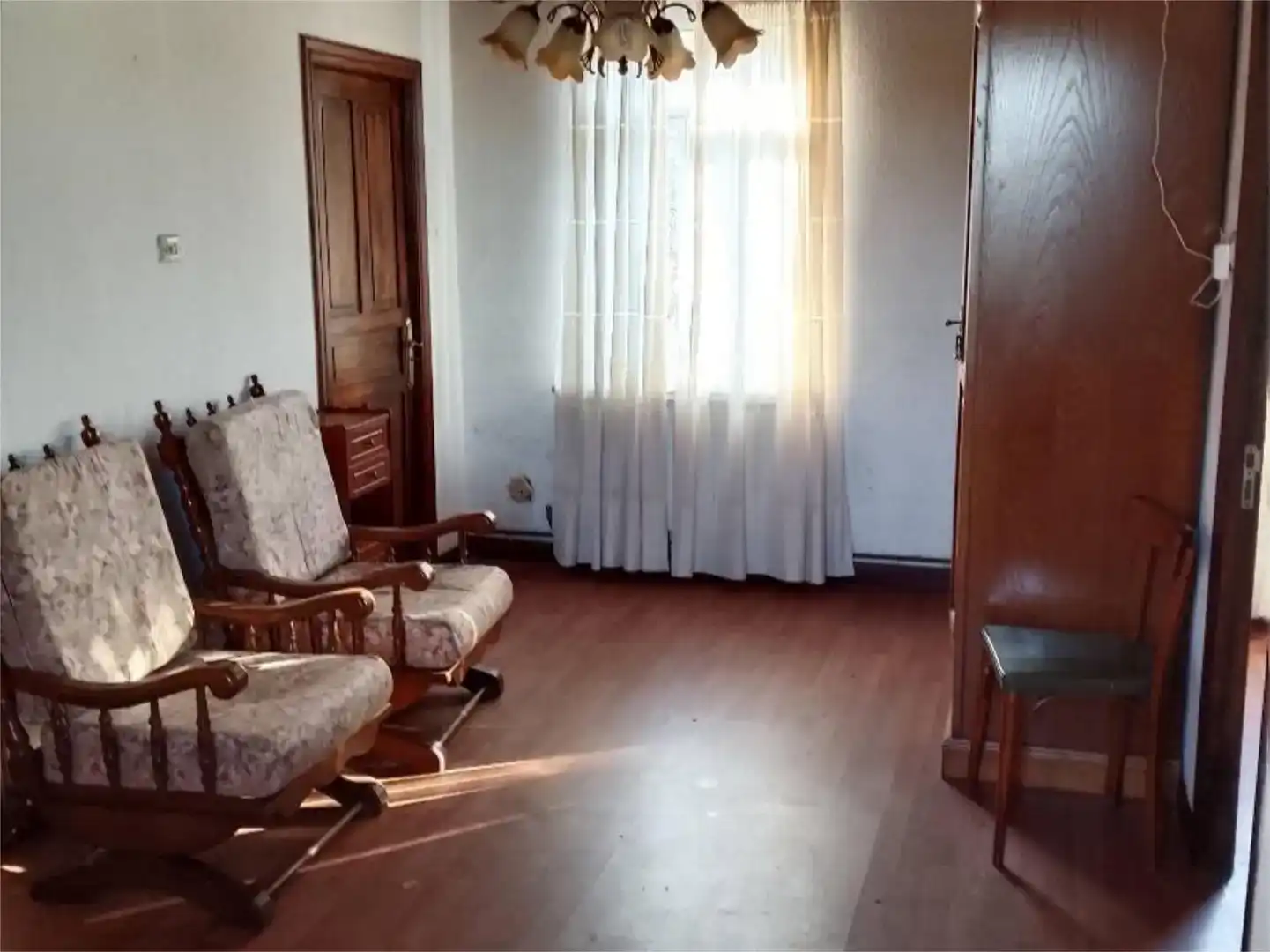 Sala de estar de Piso en venta en Curtis con Jardín privado, Parquet y Trastero