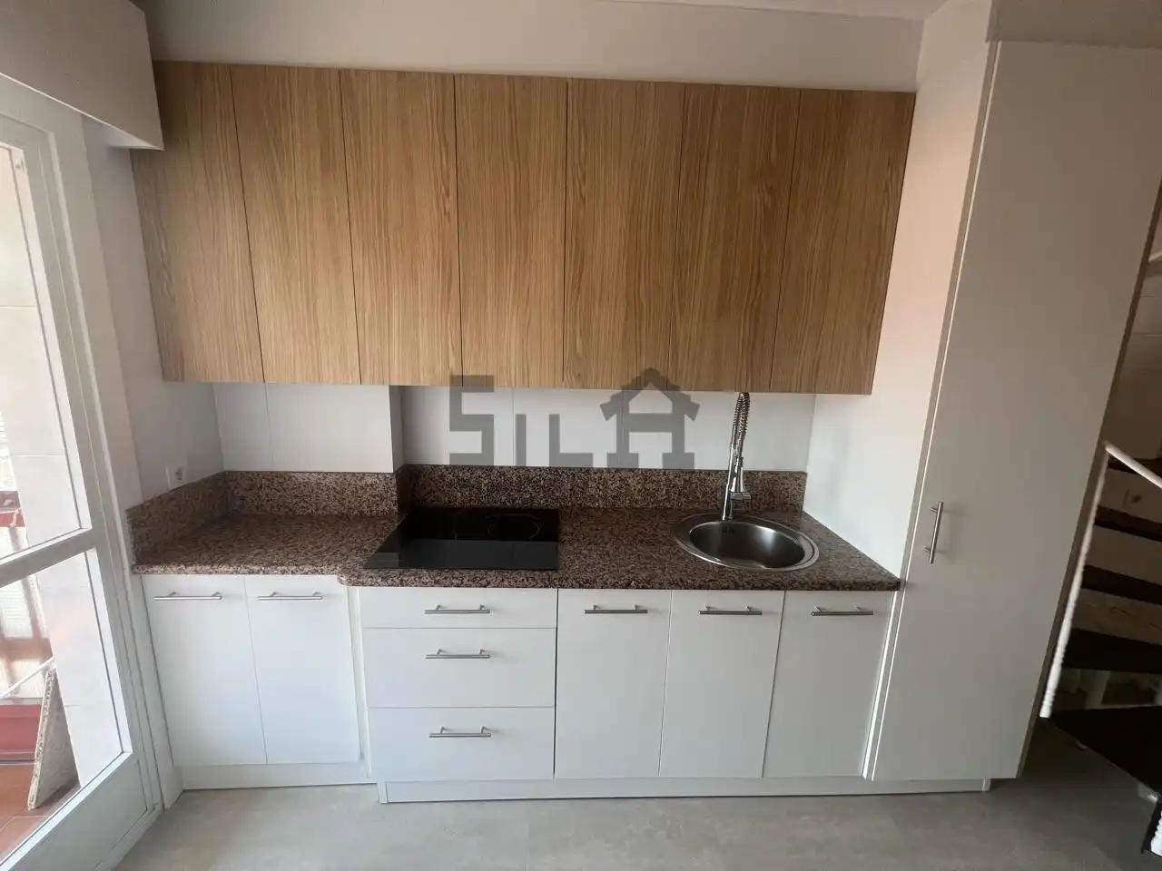 Kitchen of Flat for rent in Ourense Capital   with Heating, Furnished and Balcony