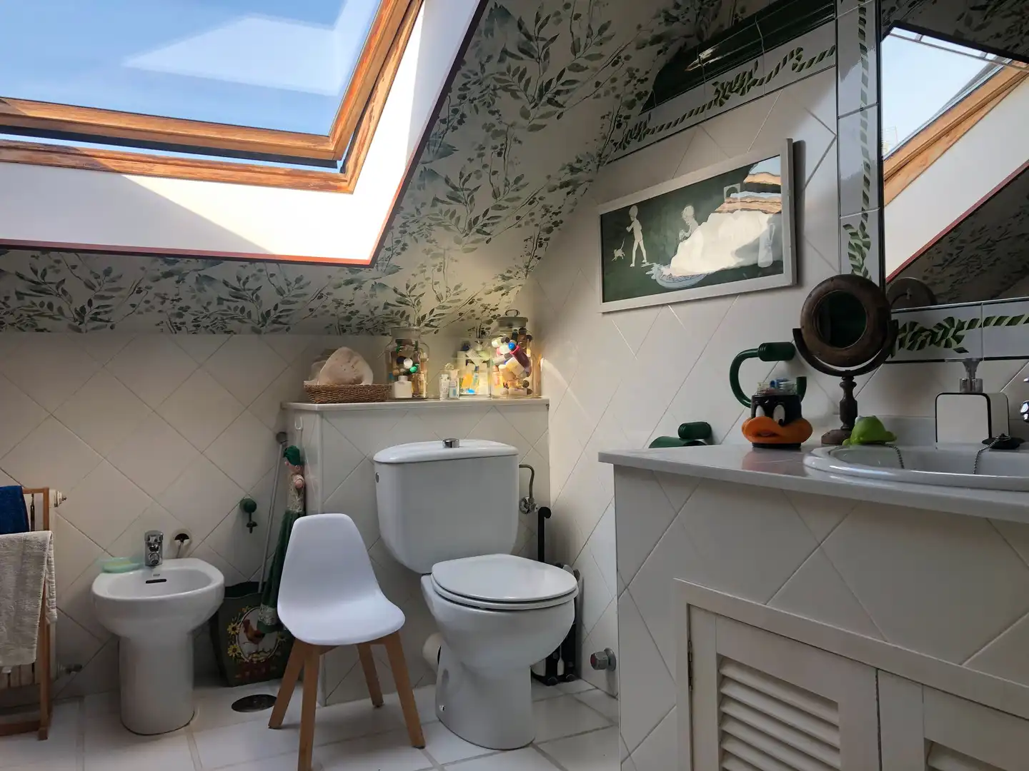 Badezimmer von Haus oder Chalet zum Verkauf in Oleiros mit Privatgarten, Parkett und Terrasse