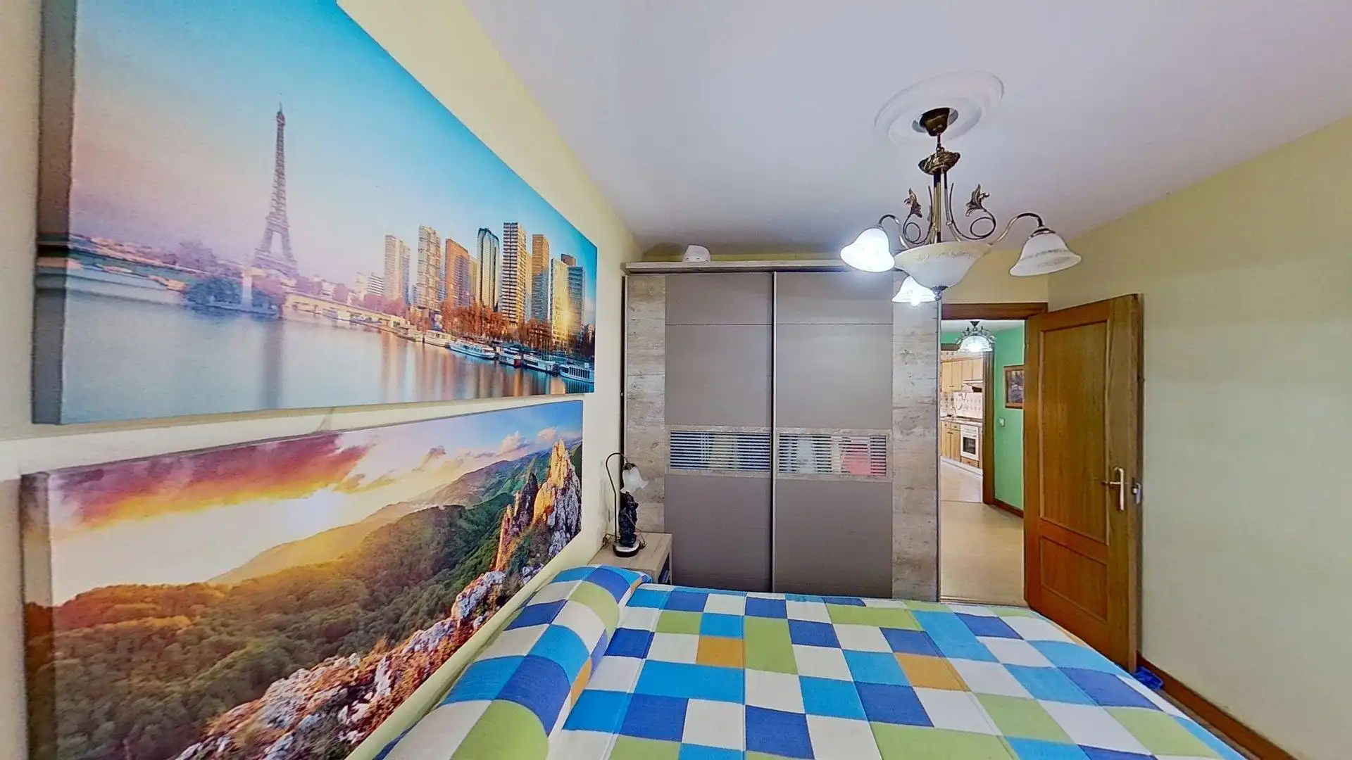 Schlafzimmer von Wohnung zum Verkauf in Gijón  mit Heizung, Parkett und Terrasse