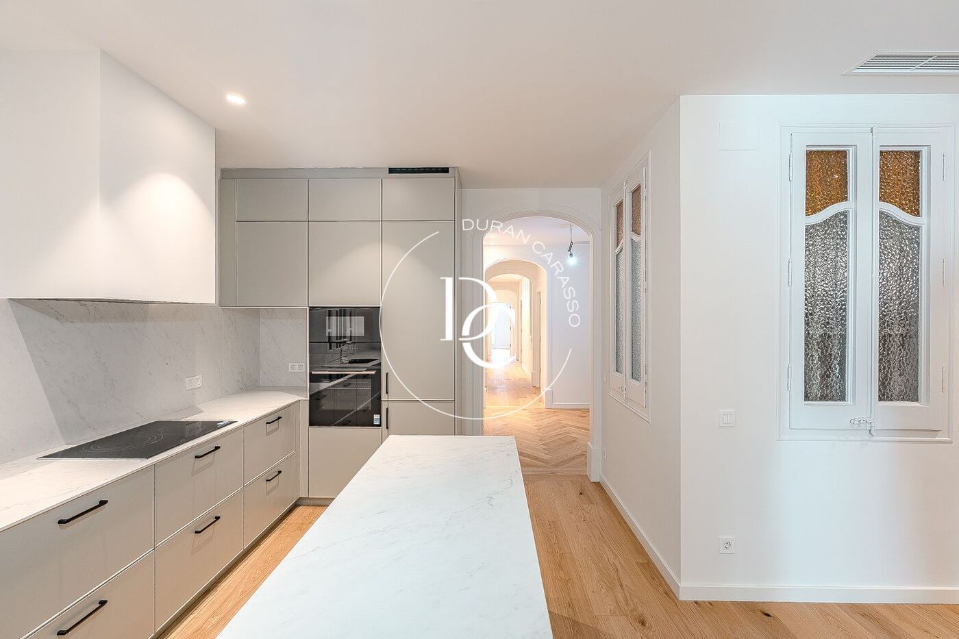 Kitchen of Flat for sale in  Barcelona Capital  with Air Conditioner, Heating and Terrace