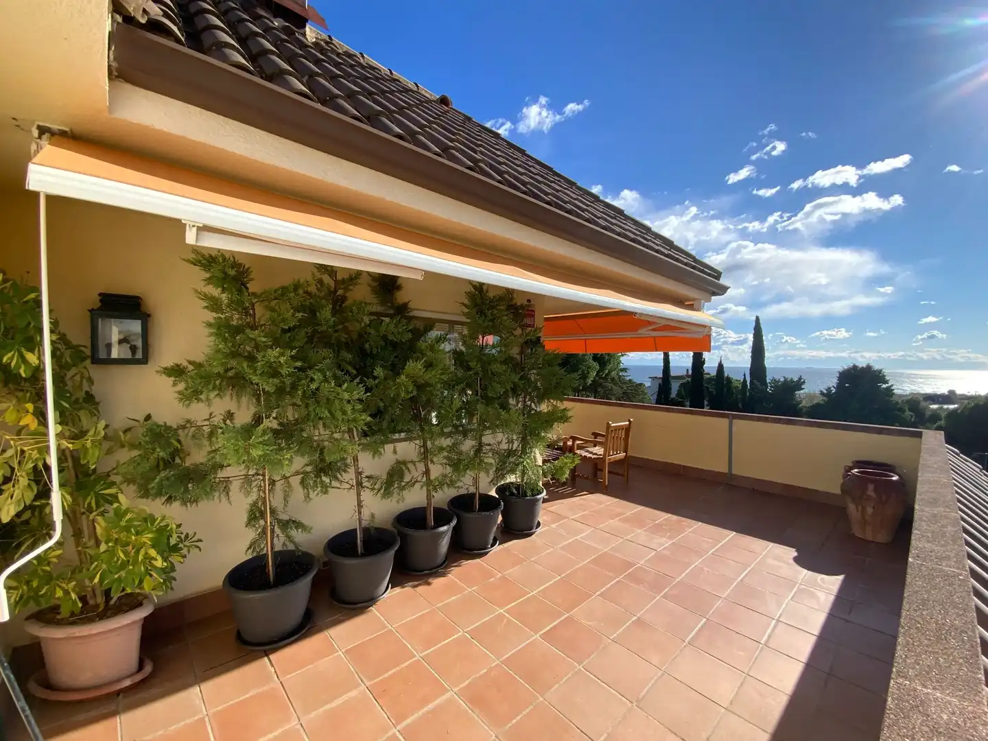 Terrasse von Dachboden zum Verkauf in Sant Vicenç de Montalt mit Klimaanlage, Heizung und Abstellraum