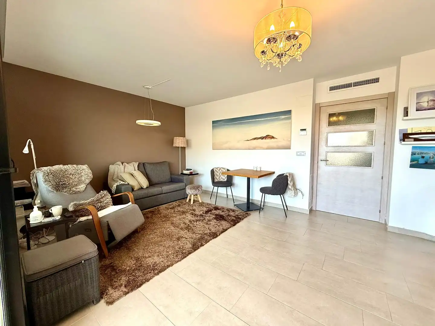 Sala de estar de Apartamento en venta en Dénia con Aire acondicionado, Calefacción y Terraza