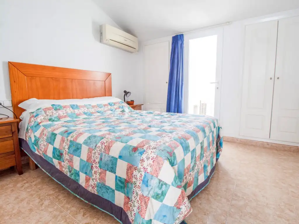 Bedroom of Apartments for sale in Es Castell  with Air Conditioner, Terrace and Swimming Pool