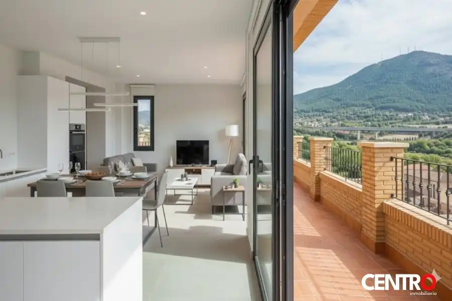 Terrasse von Wohnung zum Verkauf in Cenes de la Vega mit Klimaanlage, Heizung und Privatgarten