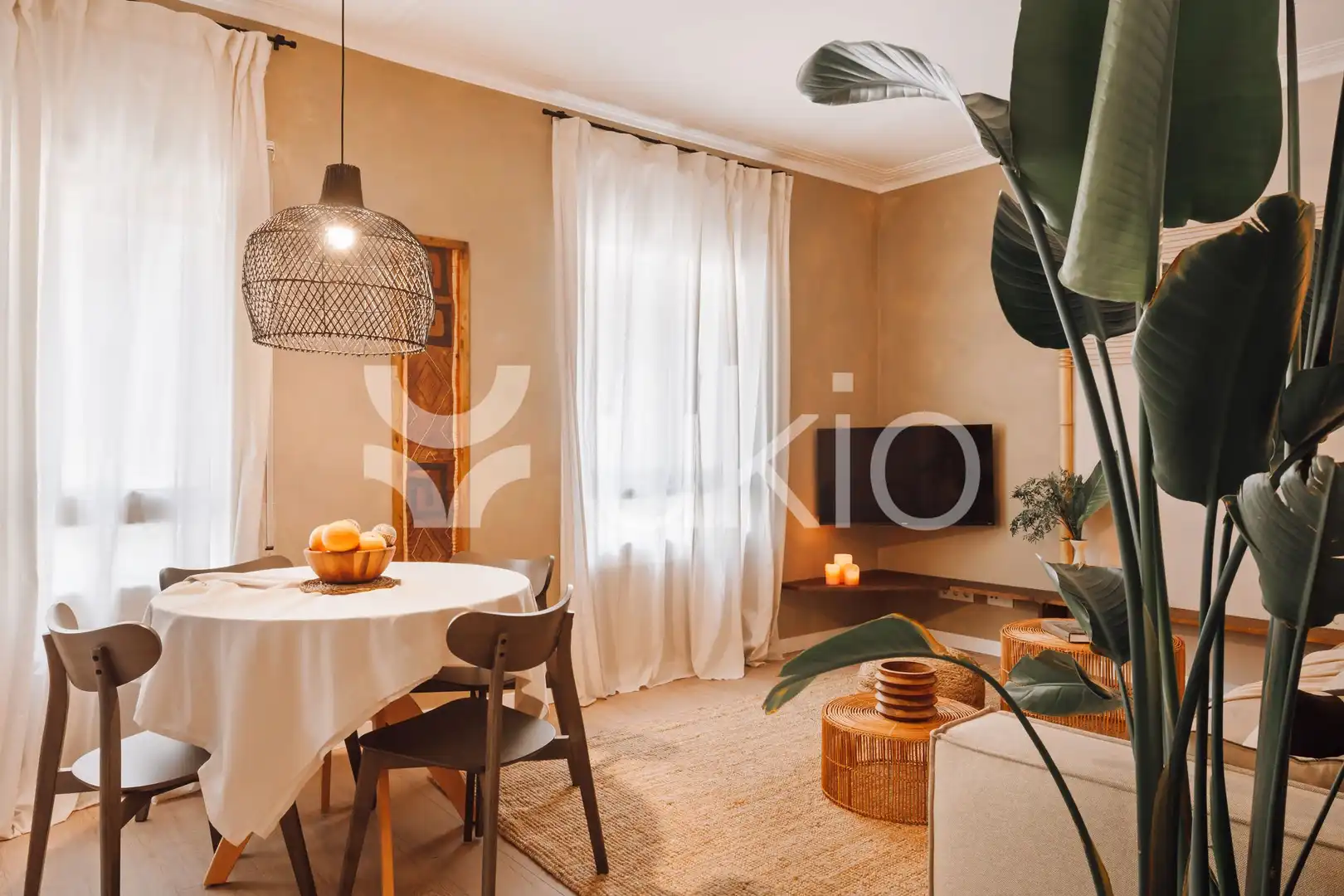 Living room of Apartments for rent in Barcelona  with Air Conditioner, Furnished and Washing machine