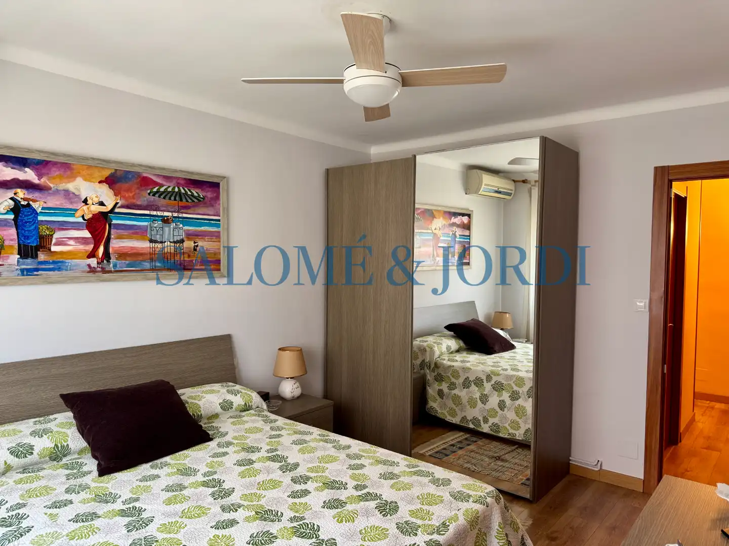 Schlafzimmer von Wohnung zum Verkauf in Mataró mit Heizung, Terrasse und Möbliert